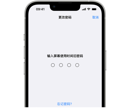 南充iPhone屏幕维修分享iPhone屏幕使用时间密码忘记了怎么办 