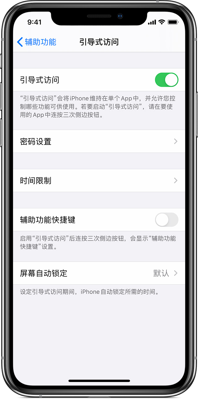 南充苹果手机维修分享如何在 iPhone 上退出引导式访问 