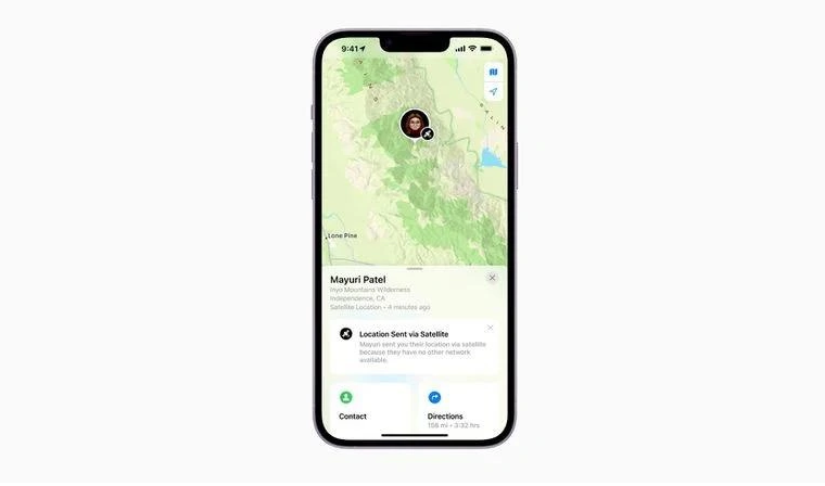 南充苹果14维修分享iPhone14系列中 FindMy功能通过卫星分享位置方法教程 